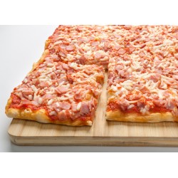 Pizza Plancha Bacon y Jamón